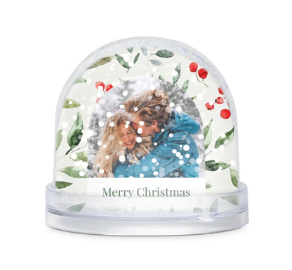 Snow Globe w/ Personalized Photo & Text